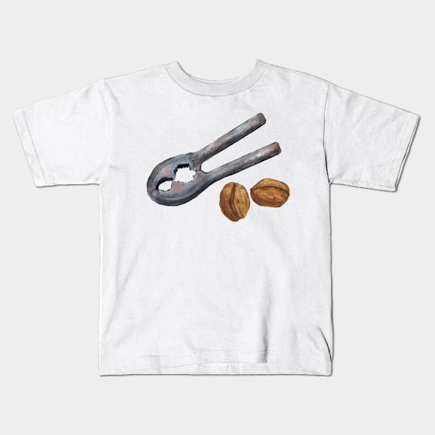 Nutcracker and nuts Kids T-Shirt by Nigh-designs